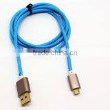 Hot Selling Micro Metal Aluminum Usb Multi Charger Data Cable Multi Function Usb Data Transfer and Charging Cable