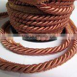 Twisted Cord Rope With Lip, Mauvy Peach