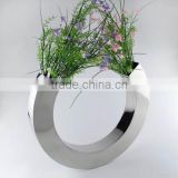 Modern stainless steel flower vase
