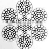 Compacted Strand Steel Wire Rope 6xK36WS+IWRC 28mm , Ungalvanized