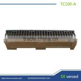 D400 Polymer concrete channel OEM resin channel with ductile iron covers