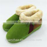 Plush Collar Patch Working Winter Straw Sandals Slipper thumbnail-1