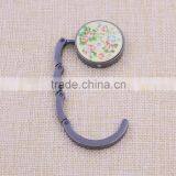 Foldable Metal Purse Hanger/round Purse Hook With Logo Wholesale thumbnail-6