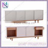 Stylish Lacquered Glossy Wood Cabinet thumbnail-1