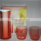 650ml Plastic Juice Jug with two cups