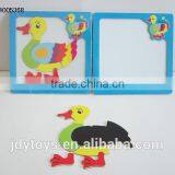 New design wooden magnetic cartoon duck puzzle,Educational toy puzzle game for kid