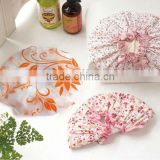 wholesale bathroon products , high quality double lace ear shower cap for promotion