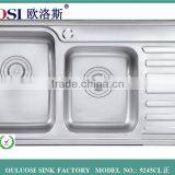 Latest Silver 304 Stainless Steel Kitchen Sink 9245CL thumbnail-2