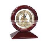 Luxury Round Table Wooden Clock With Base For New Year Souvenirs thumbnail-1