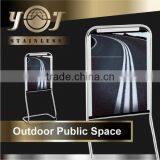 Stainless Steel Outdoor Please Queue Here Sign Board Stand
