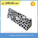 PU Triangle Handmade Optical Case Folding Glasses Case thumbnail-1