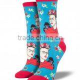 2016 New Arrival Happy Socks Style Human Patterned Fashion Fancy Lady Women Crew Socks