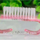 Hot Sell Multi-Color Ox Horn Shaped Nail Cleaning Brush thumbnail-4