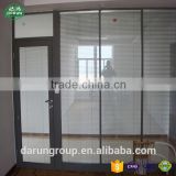 Frosted Tempered Glass Partition Wall Panel with Door