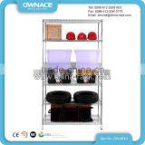 Chrome Wire Shelving Rack, Wire Shelf Storage, Chrome Shelving System thumbnail-2