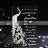 Acrylic Wordings Wedding Invitation Card 2014