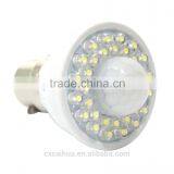 CE&Rohs 1W 2W GU10/B22/E27 Indoor Led Bulb With PIR Sensor