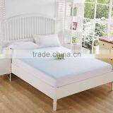 Tpu Laminated Light Blue Bird Eye Bamboo Fabric Mattress Cover
