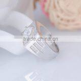 Hot Sale Fashion 925 Sterling Silver Ring Gypsy Setting Micro Zircon Ring for Men thumbnail-3