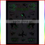 Halloween Latest Design Flash Tattoo, Luminous Tattoo Sticker Glow in the Dark Sticker thumbnail-1