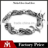 Novelty dragon twisted link chain bracelet