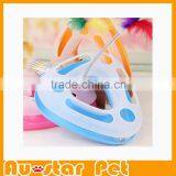 3 Colors Triangle Cat Toys Scratching Posts With Leather Toys for Cat thumbnail-3