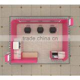 Customized Luxury Eyelash Bar Wink Eyebrow Kiosk Design thumbnail-5