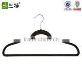 Velvet Flocked Pant Hanger With Clips thumbnail-2