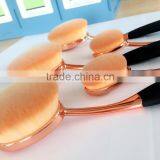 2017 Hot Sale 10pcs Cosmetic Brush Foundation Oval Makeup Brush Set thumbnail-5