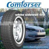 WSW White Sidwall Car Tire 195R14C 185R14C thumbnail-2