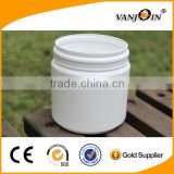 500ML HDPE White Round Clear Plastic Jar for Cosmetics Care Storage