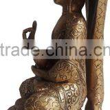 Ethnic Brass New Latest Buddha Resting Statue thumbnail-2