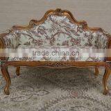 BISINI Solid Wood Long Sofa Chair, Elegant Living Room Leisure Chair, Good Quality Shoe Changing Chair (BF01-X1192) thumbnail-1