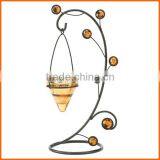 Hot Selling Gold Glass Cone Tealight Candle Holder thumbnail-1