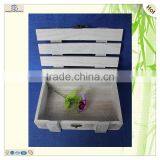 Recyclable Plate Lid Antique Rustic Cuboid Paulownia Wooden Box thumbnail-5