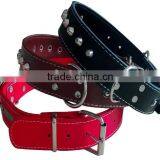 CY114 Wholesale PU Lady Dog Collar Comfort Leather Single Row Rivets Collar Alloy Spikes Gentle Rivet Dog Collar