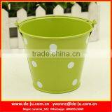 Dot Printing Green Small Metal Buckets thumbnail-1