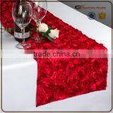 Honorable and Royal Red Rosete Table Runner for Wedding Decoration and Party Events thumbnail-1