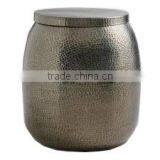 Engraved Metal Side Table For Living Room thumbnail-3