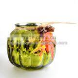 Halloween Theme Glass Candle Holder With Hanging Decar thumbnail-2