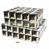 Black and White Pattern Bone Box Available in All Sizes and Colours thumbnail-1