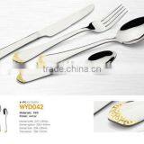 Stainless Steel Gold Cover Knife Forks Spoon Set for Cutlery Set thumbnail-1