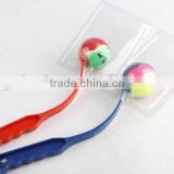 Pet toy tennis ball with long plastic handle/dog toy