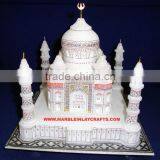 Marble Taj Mahal Replica Miniature Hand Carved Decorative Taj Mahal thumbnail-1