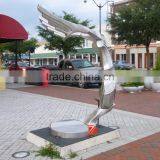 Large Stainless Steel Abstract Wings Sculpture For Wholesale thumbnail-1