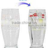 Food Grade Clear Glass Cup Beer With Cold Color Changing Design thumbnail-2