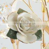 Noble Elegant Italian Style Green Porcelain Floral Nightstand Table Reading Lamp BF12-04284a thumbnail-4