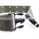 High Duty Hiking Waist Military Webbing Belt Security Guard Belt thumbnail-3