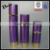 15 / 30 / 50ml New Products Fancy Purple Acrylic Cosmetic Bottle Golden UV Special Pump Lotion Acrylic Cosmetic Plastic Bottle thumbnail-2