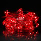 Pink Red Heart Valentine's Day Decoration Battery Operated Silver Wire Romantic Made in China Decoration Lights String thumbnail-5